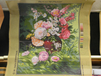 Canevas ROYAL-PARIS 65x75 cm "Bouquet de pivoines" (LA BOITE A OUVRAGE)