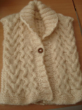 Gilet enfant en laine tricotée (MON REFUGE COUTURE)
